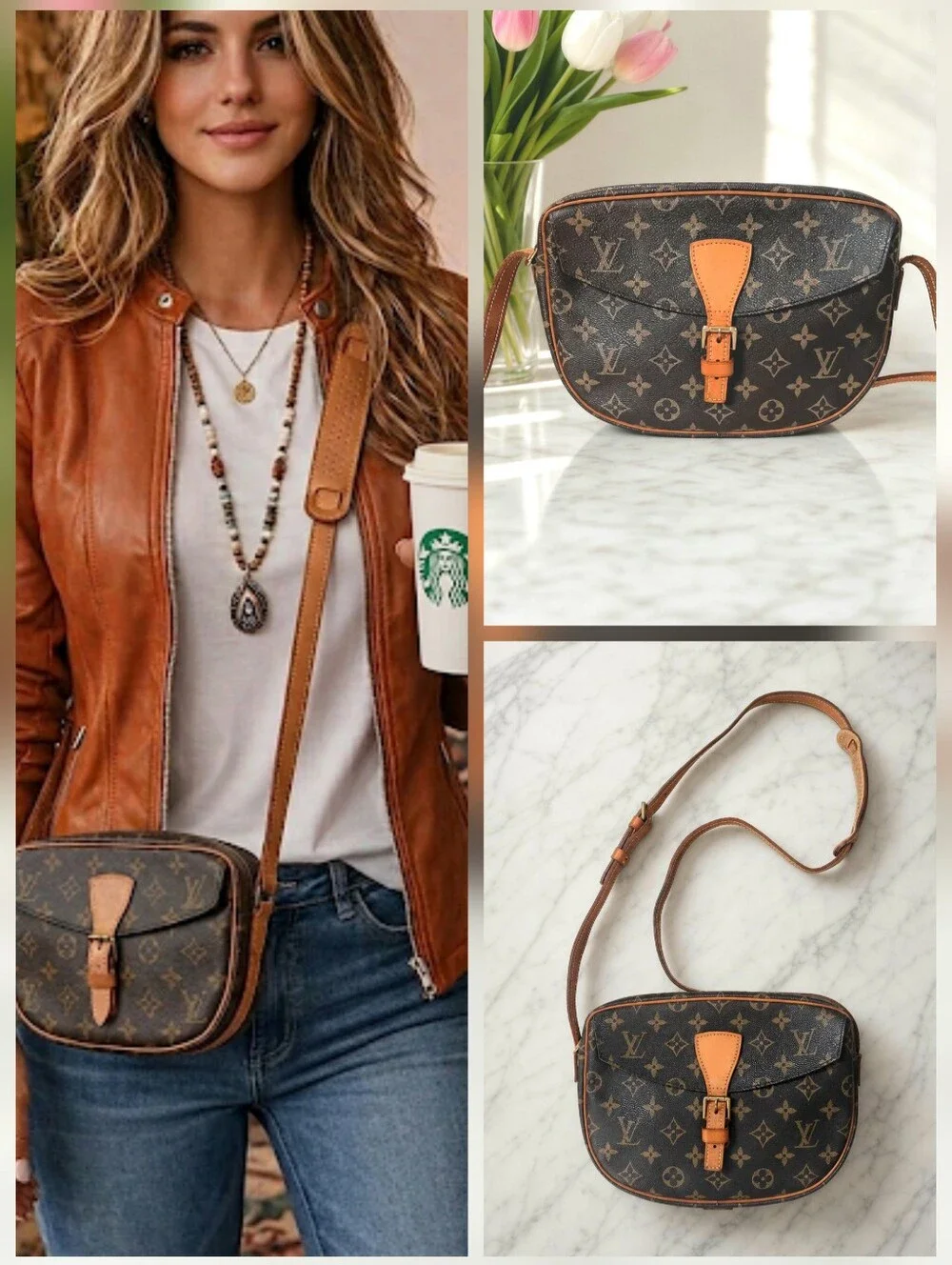 Louis Vuitton Jeune Fille PM Vintage Monogram Crossbody Bag 💖